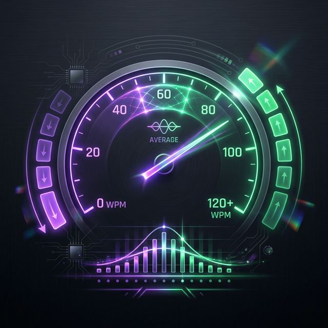 Average typing speed statistics